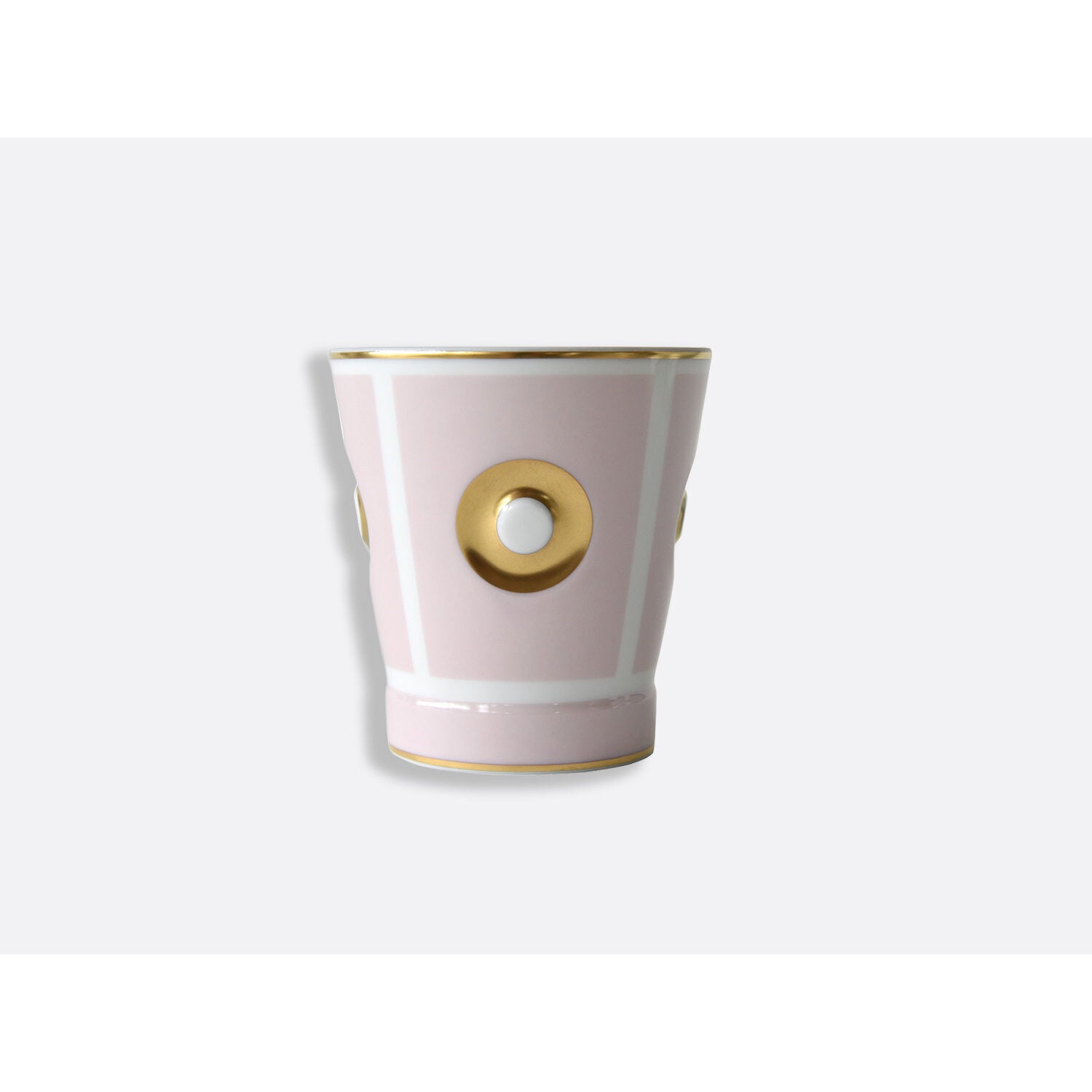 Bernardaud Goblet 8.5 oz rose thé in Tea Rose, Limoges porcelain, Eolie Goblets collection, on a white background