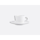 Bernardaud Espresso cup and saucer 2 oz Twist, Limoges porcelain, detail view