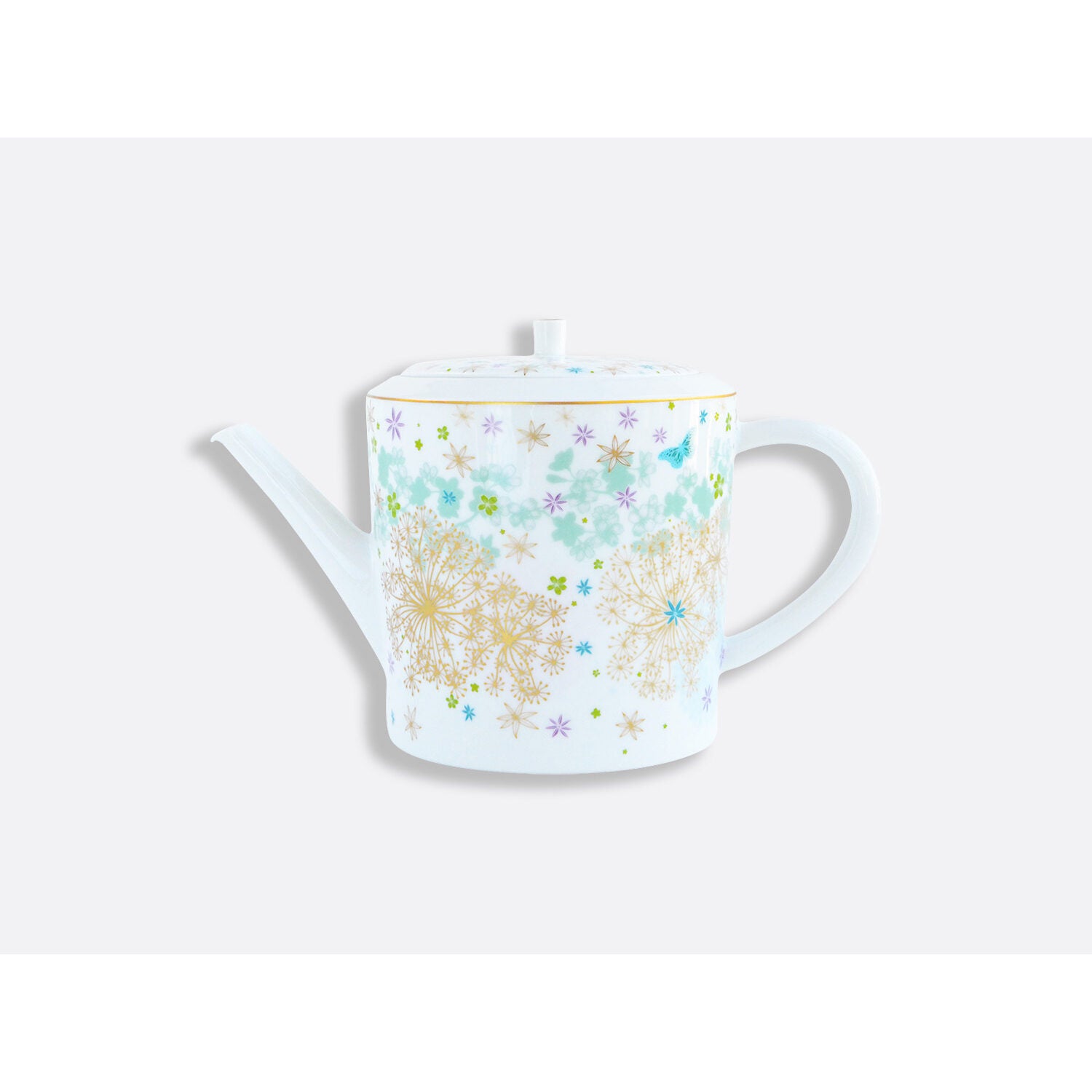 Bernardaud Coffee pot 34 oz, Limoges porcelain, Féerie collection, on a white background