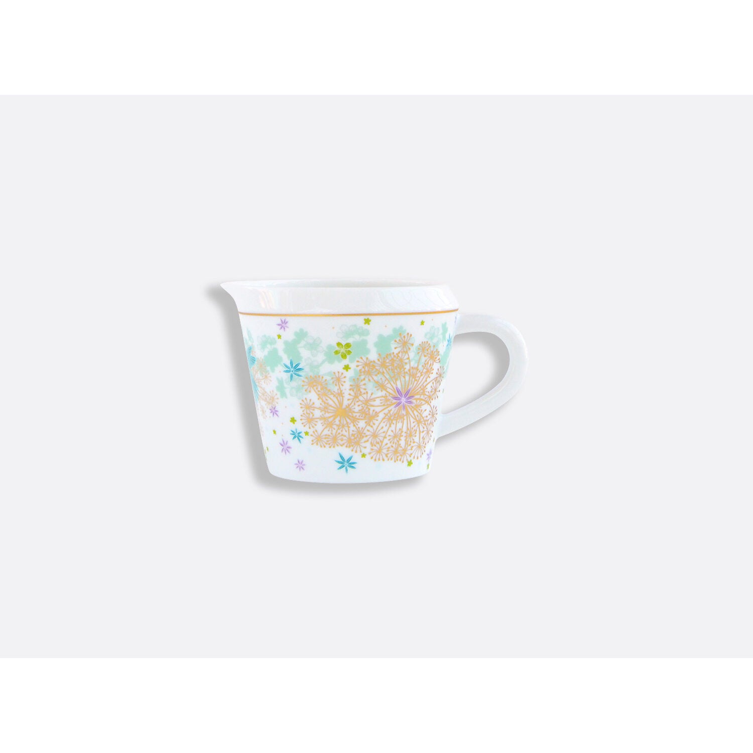 Bernardaud Creamer 8.5 oz, Limoges porcelain, Féerie collection, on a white background