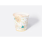 Bernardaud Large candle tumbler 5.9" + "Rose Pure" candle home fragrance 950 gr, Limoges porcelain, Féerie collection, on a white background