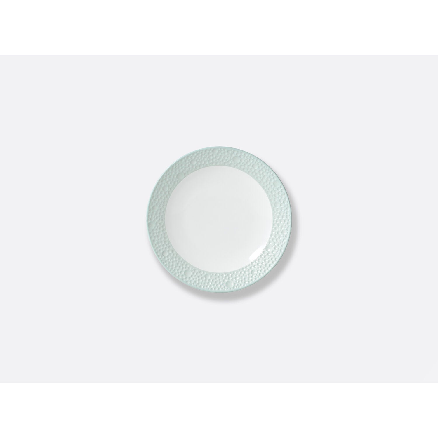 Bernardaud Gourmet dish Ecume green, Limoges porcelain, detail view