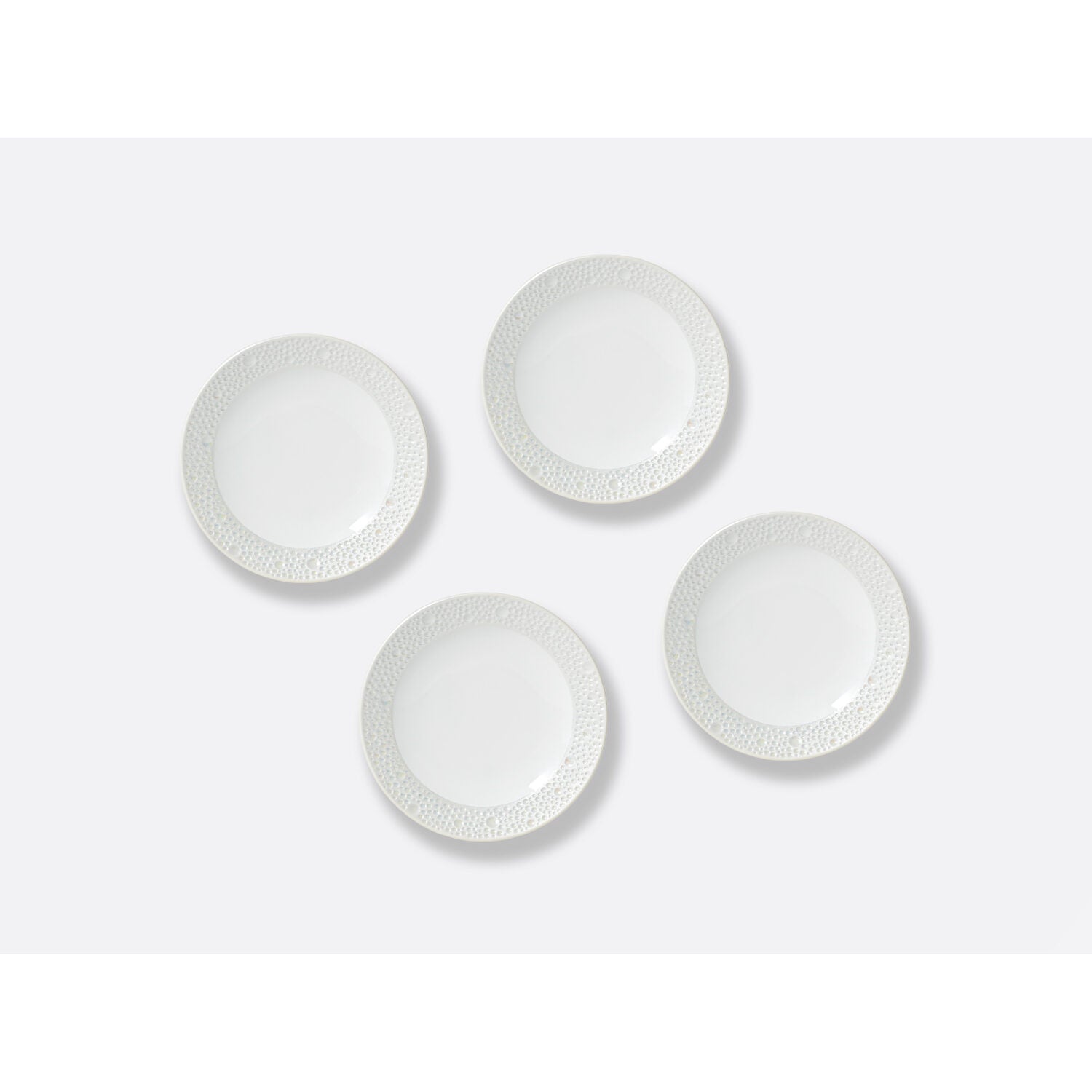 Bernardaud Gourmet dish Ecume Perle, Limoges porcelain, detail view