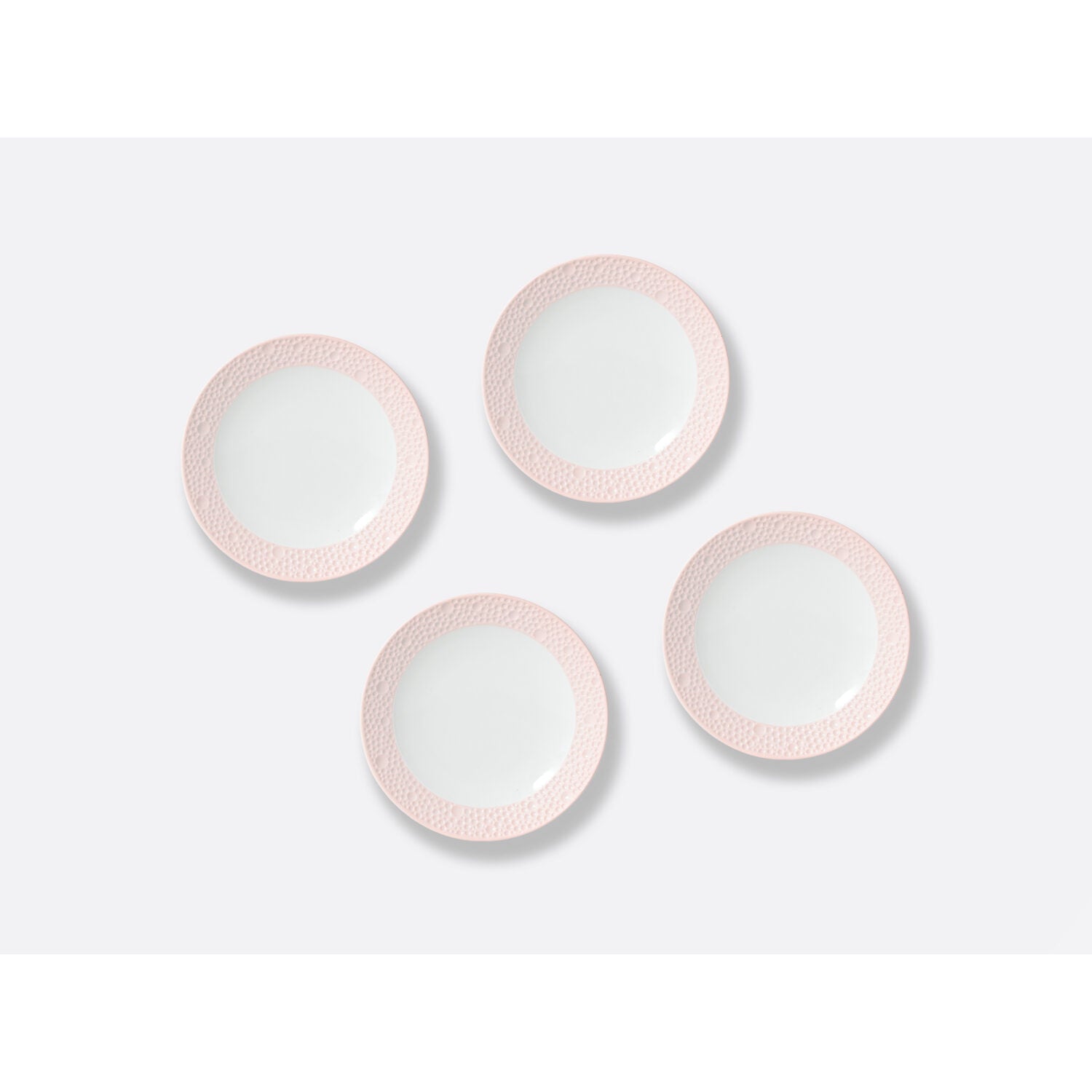 Bernardaud Gourmet dish Ecume Pink, Limoges porcelain, detail view