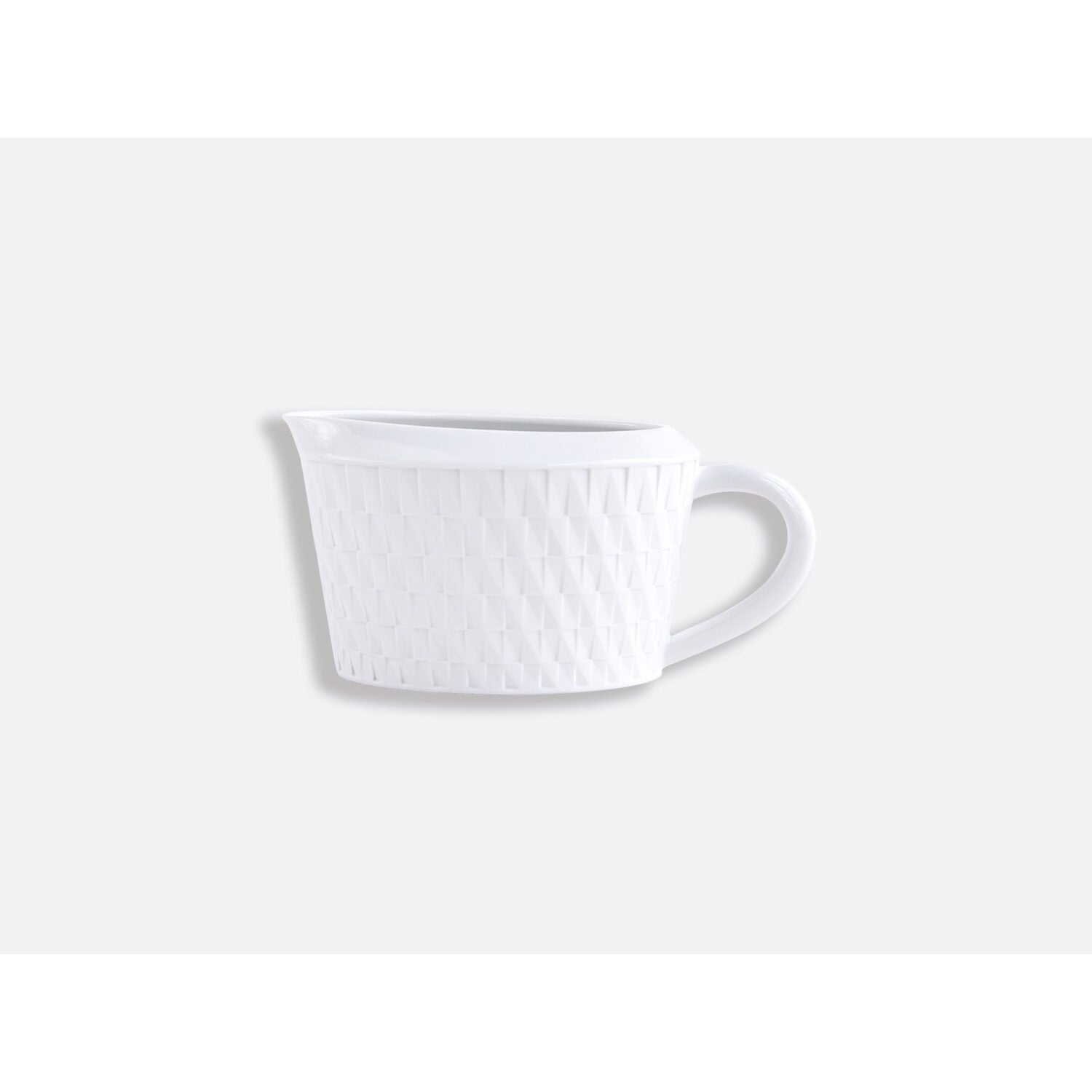 Bernardaud Gravy boat 10 oz Twist, Limoges porcelain, on a white background