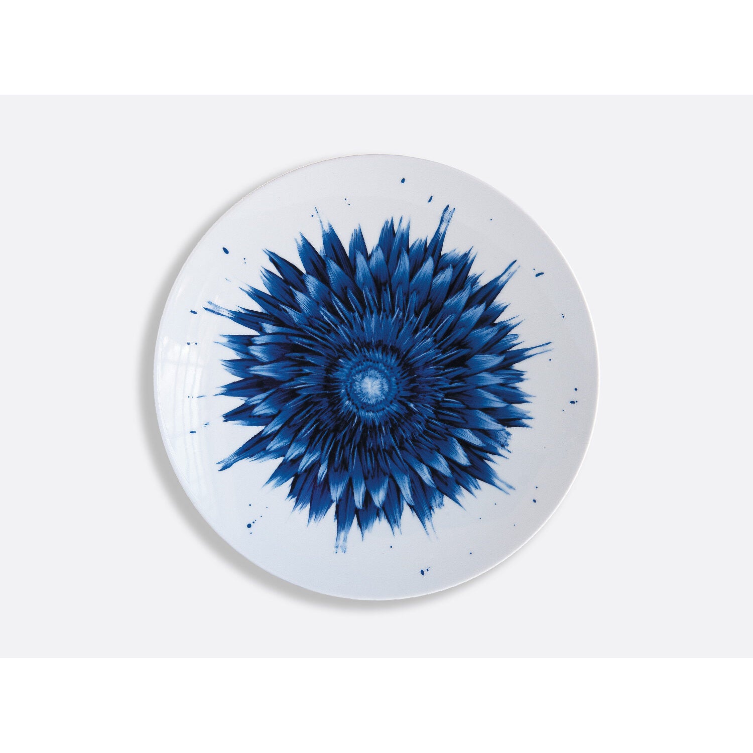 Bernardaud Dinner plate 10.6" Flower, Limoges porcelain, In Bloom collection, on a white background