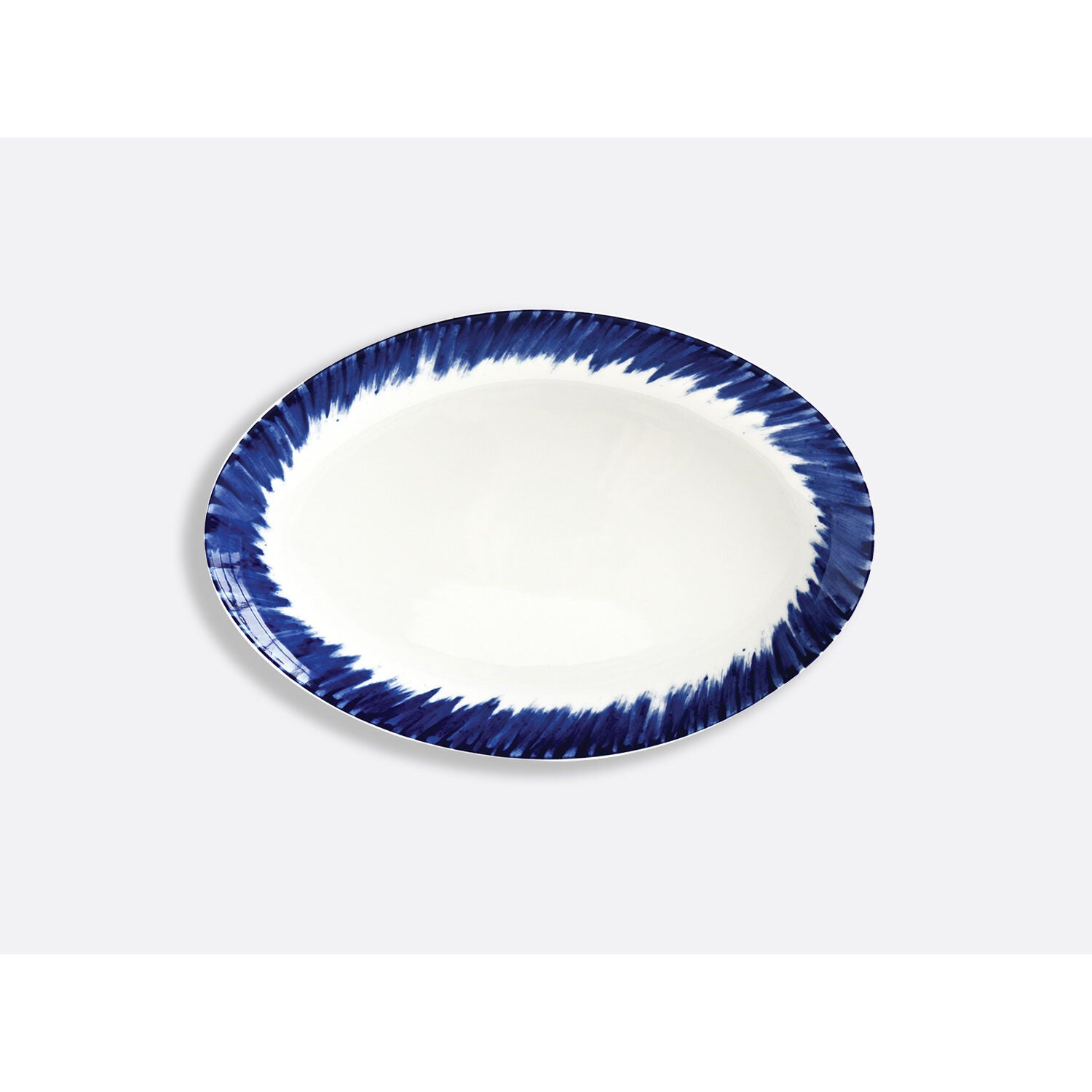 Bernardaud Oval platter 13", Limoges porcelain, In Bloom collection, on a white background