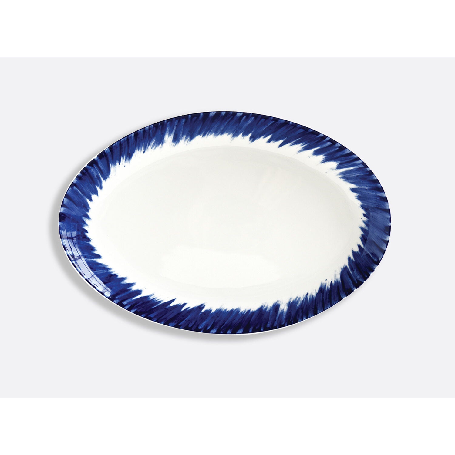 Bernardaud Oval platter 15", Limoges porcelain, In Bloom collection, on a white background