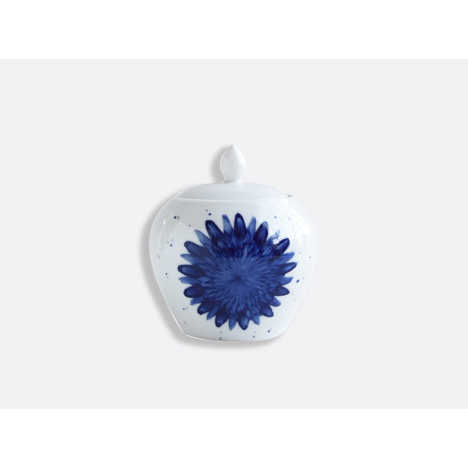 Bernardaud Sugar bowl, Limoges porcelain, In Bloom collection, on a white background