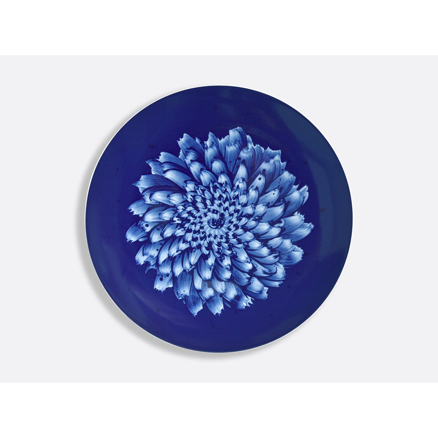 Bernardaud Ultra flat service plate 12.2", Limoges porcelain, In Bloom collection, on a white background