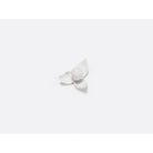 Bernardaud Yuri - Lily, Limoges porcelain, Jardin de Table - Kazuyo Sejima collection, on a white background