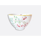 Bernardaud Deep salad bowl 10.6", Limoges porcelain, Jardin Indien collection, on a white background