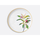 Bernardaud Round tart platter 13", Limoges porcelain, Jardin Indien collection, on a white background