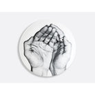 Bernardaud Gift box set of 6 assorted dinner plates 10.6", Limoges porcelain, Je Te Mangerais Dans la Main - Prune Nourry et JR collection, detail view