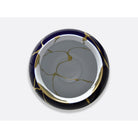 Bernardaud Cobalt blue large vase H. 22.4", Limoges porcelain, Kintsugi - Sarkis collection, detail view