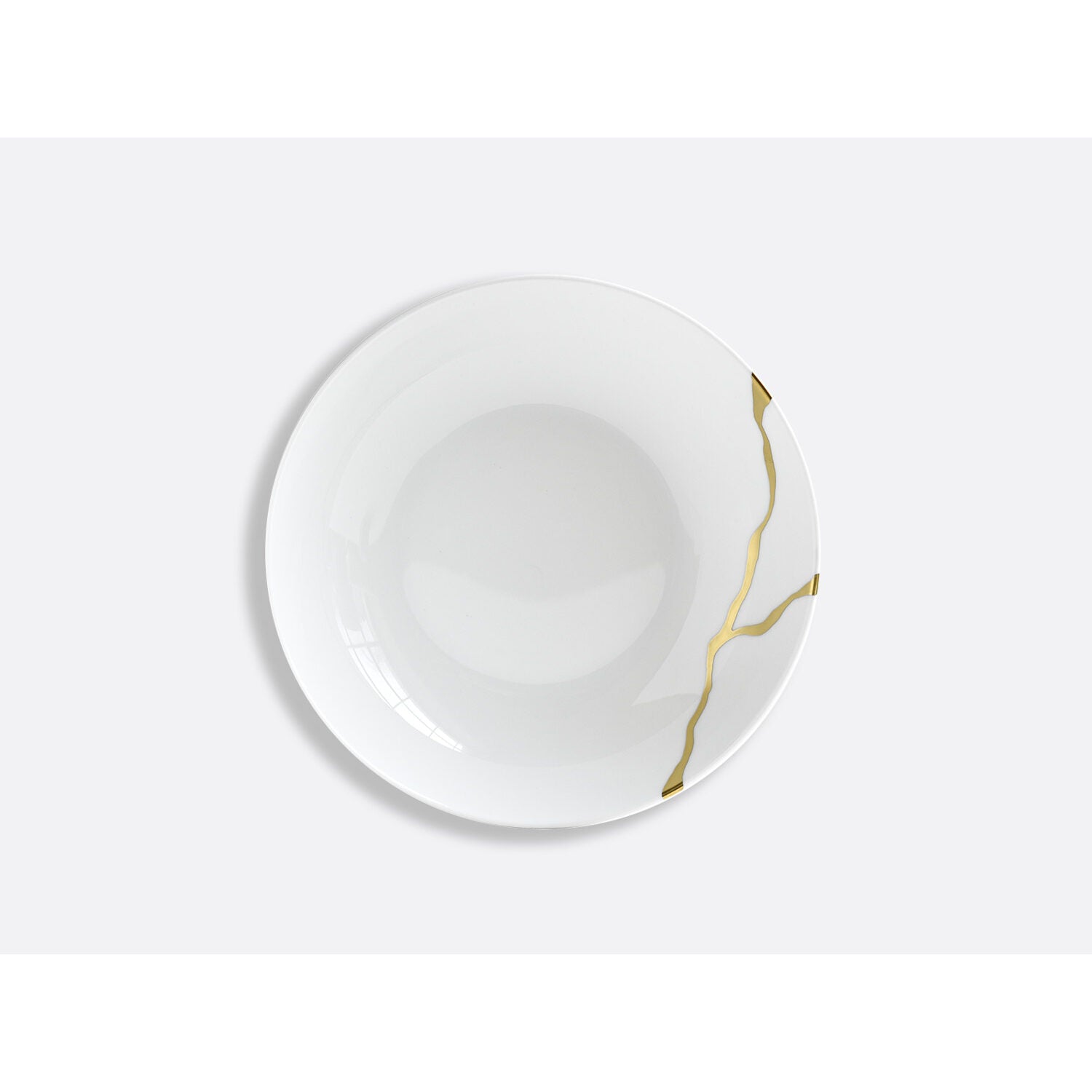 Bernardaud Coupe soup 7.5", Limoges porcelain, Kintsugi - Sarkis collection, on a white background