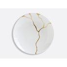 Bernardaud Deep round dish 11.5", Limoges porcelain, Kintsugi - Sarkis collection, on a white background