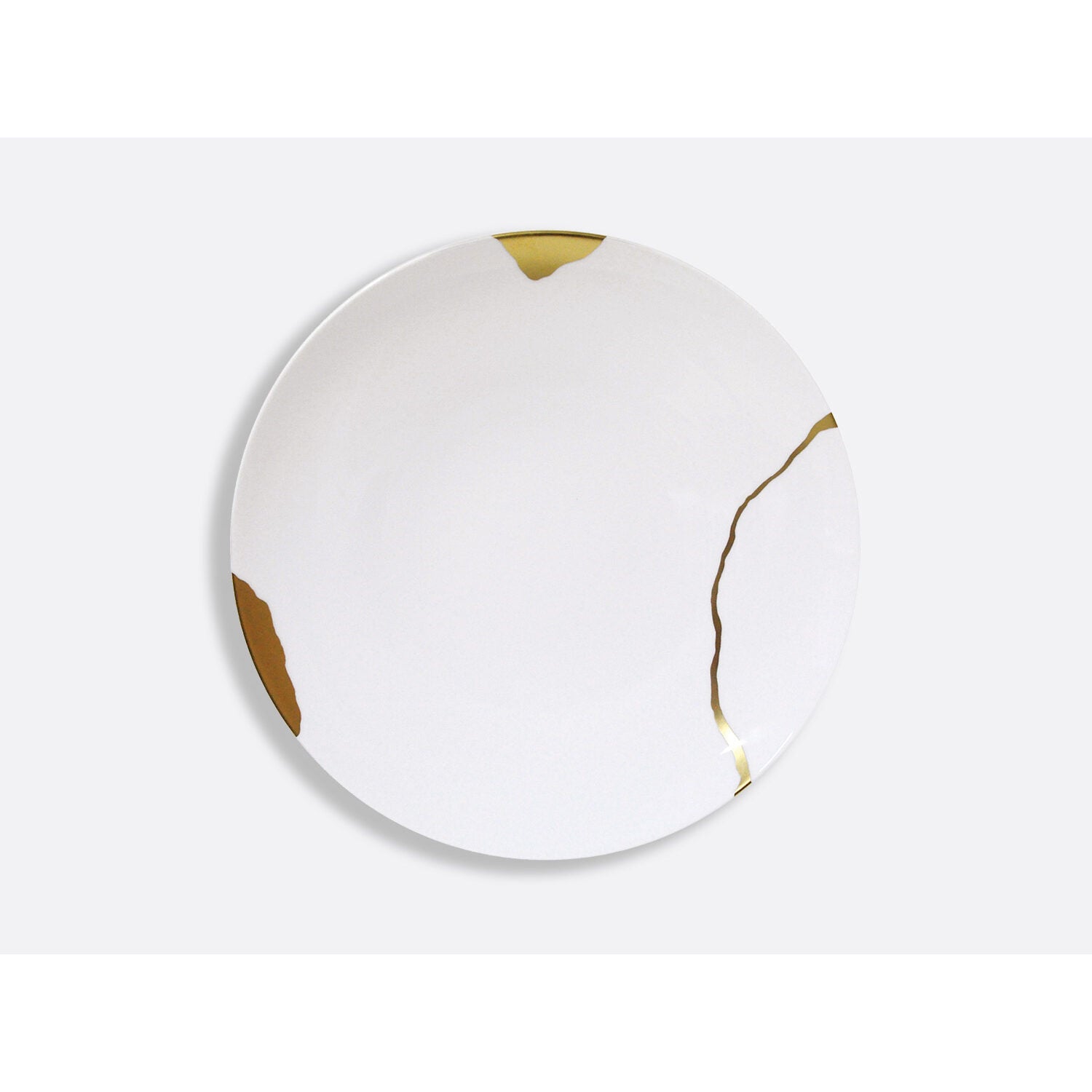 Bernardaud Gift box set of 12 dinner plates (serie 1 et serie 2), Limoges porcelain, Kintsugi - Sarkis collection, detail view