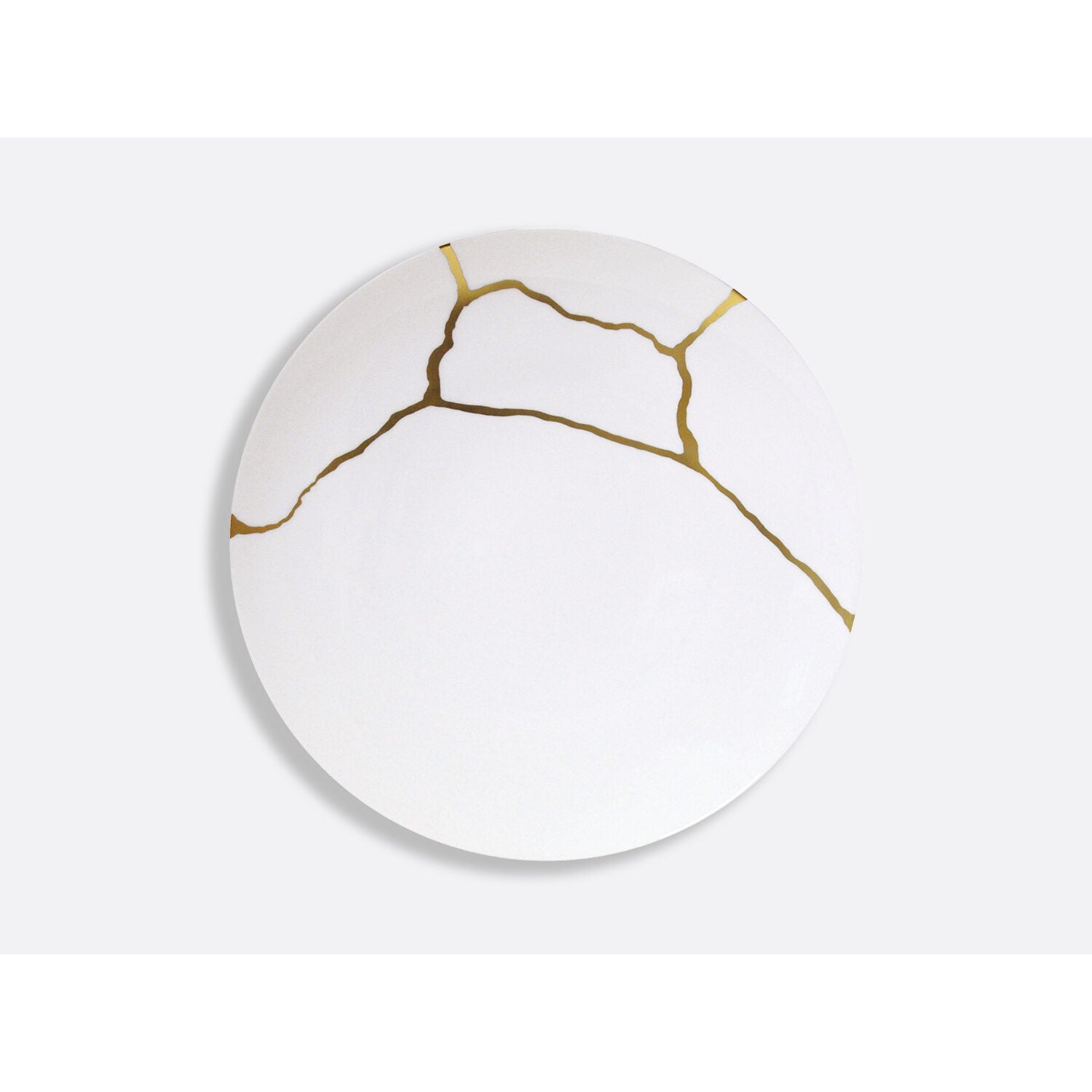 Bernardaud Gift box set of 12 dinner plates (serie 1 et serie 2), Limoges porcelain, Kintsugi - Sarkis collection, detail view