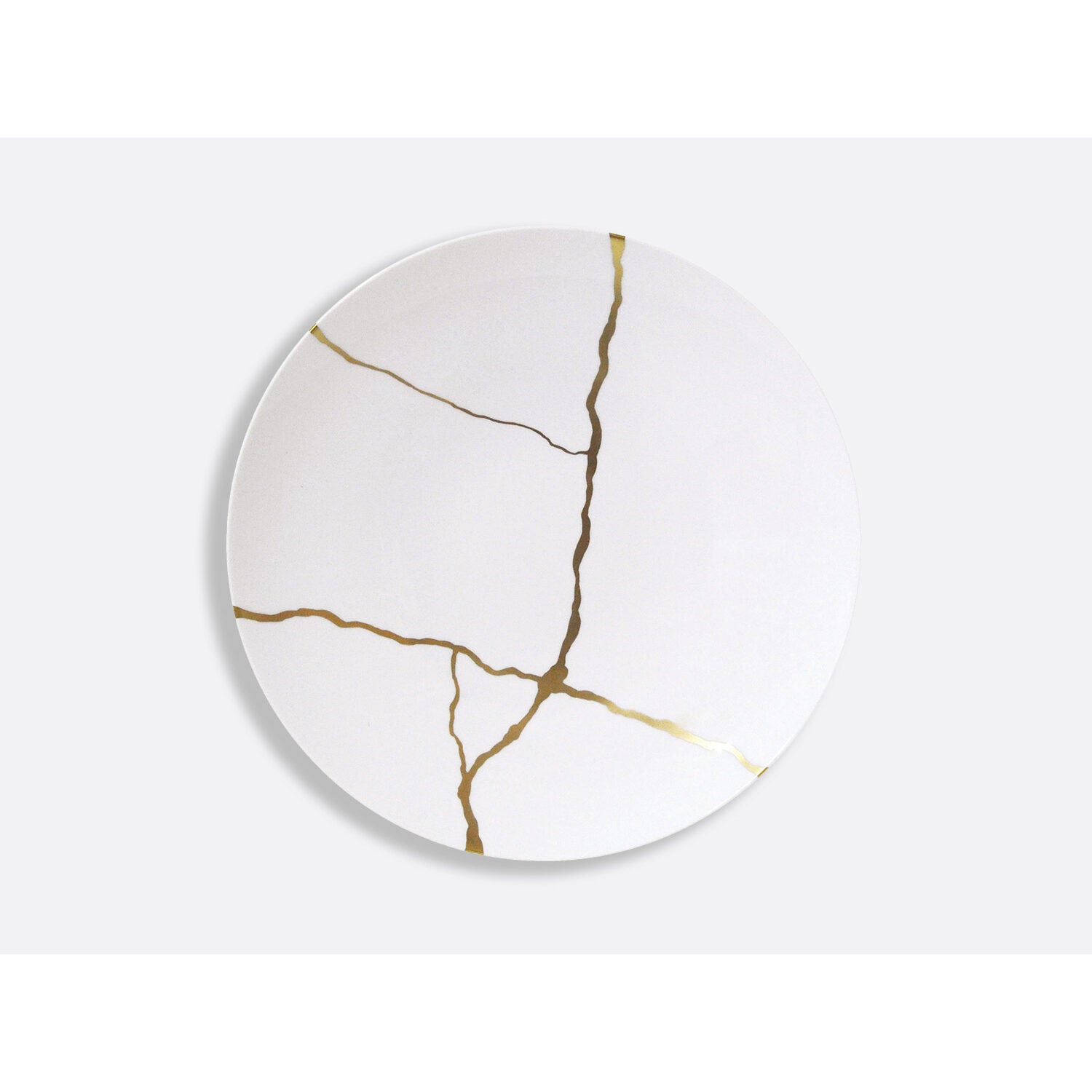 Bernardaud Gift box set of 12 dinner plates (serie 1 et serie 2), Limoges porcelain, Kintsugi - Sarkis collection, detail view