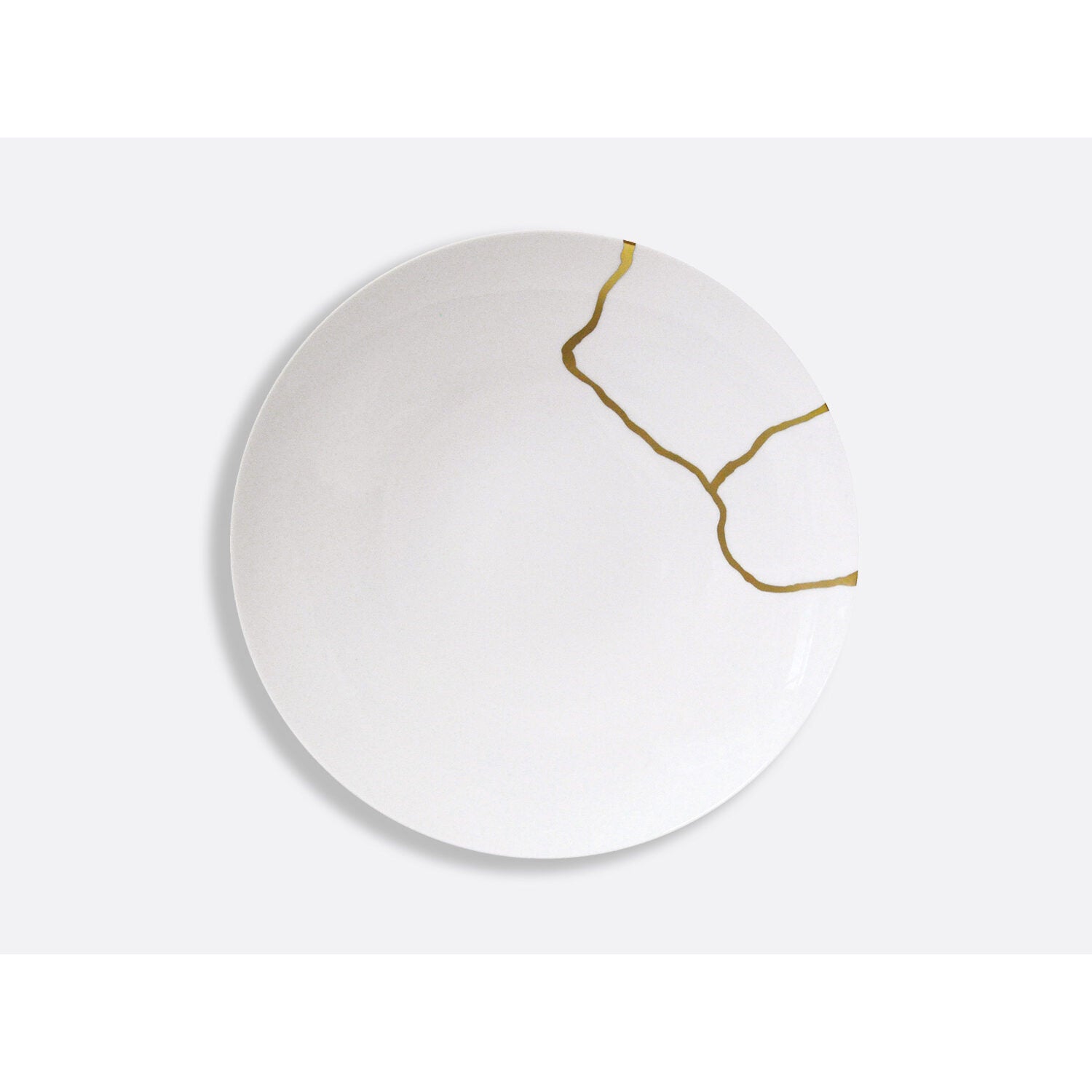 Bernardaud Gift box set of 12 dinner plates (serie 1 et serie 2), Limoges porcelain, Kintsugi - Sarkis collection, detail view