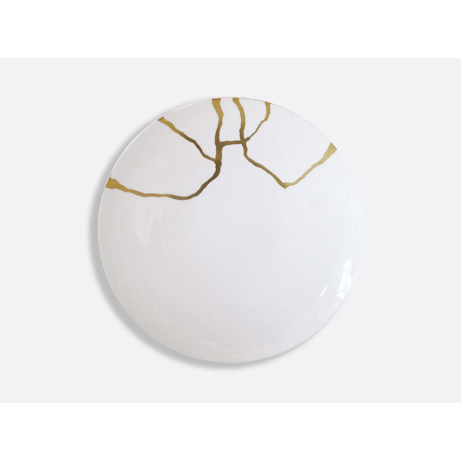 Bernardaud Gift box set of 12 dinner plates (serie 1 et serie 2), Limoges porcelain, Kintsugi - Sarkis collection, detail view