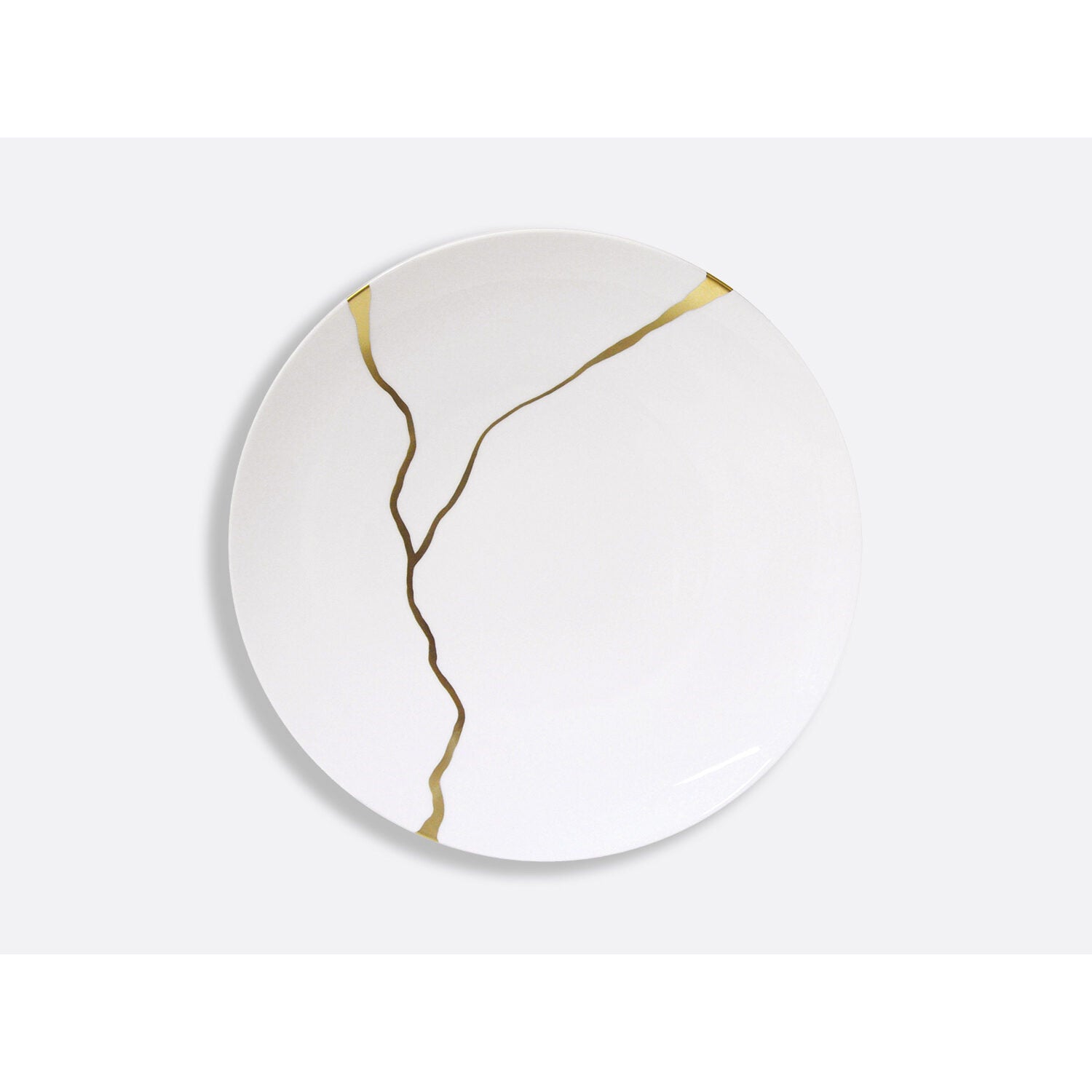 Bernardaud Gift box set of 12 dinner plates (serie 1 et serie 2), Limoges porcelain, Kintsugi - Sarkis collection, detail view