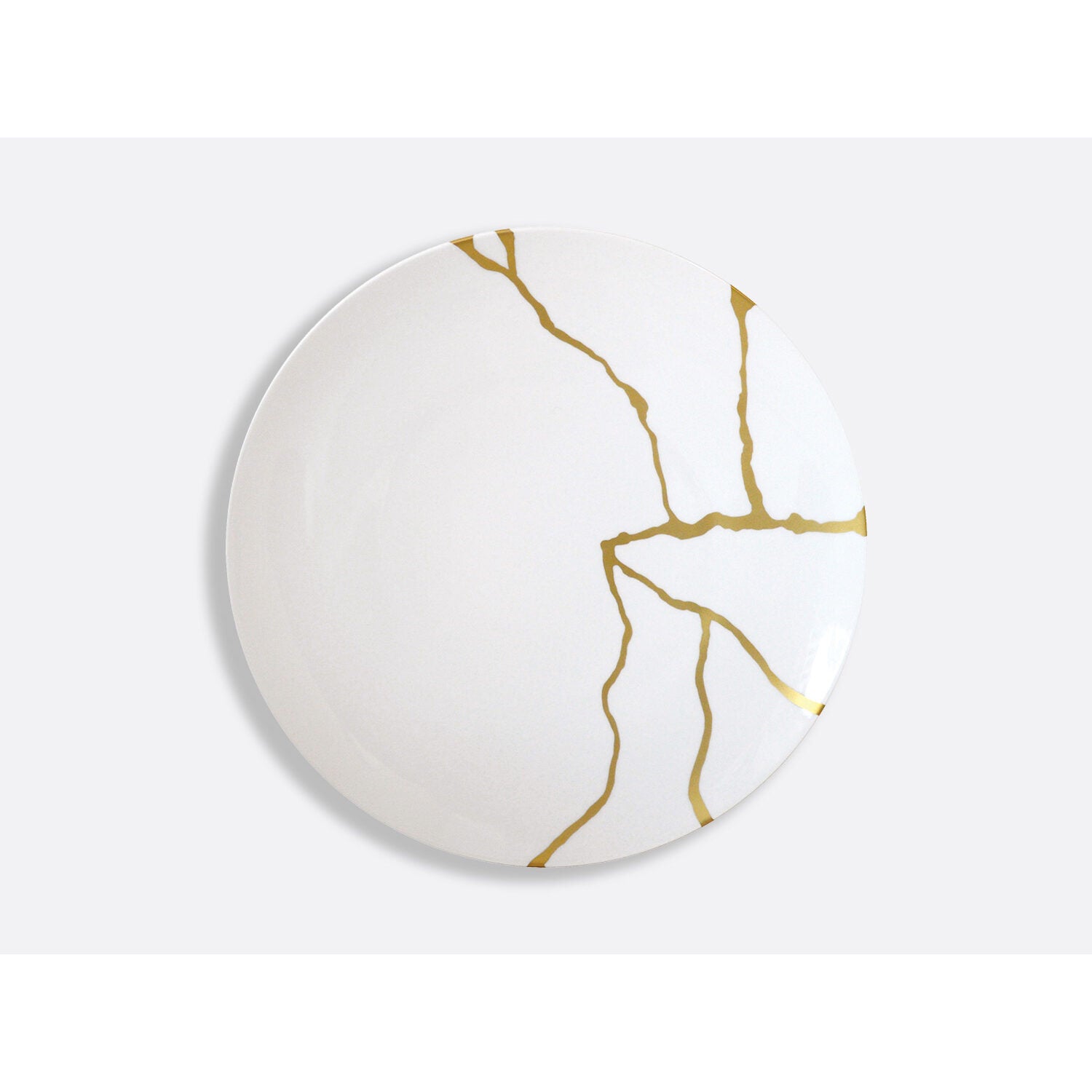 Bernardaud Gift box set of 12 dinner plates (serie 1 et serie 2), Limoges porcelain, Kintsugi - Sarkis collection, detail view
