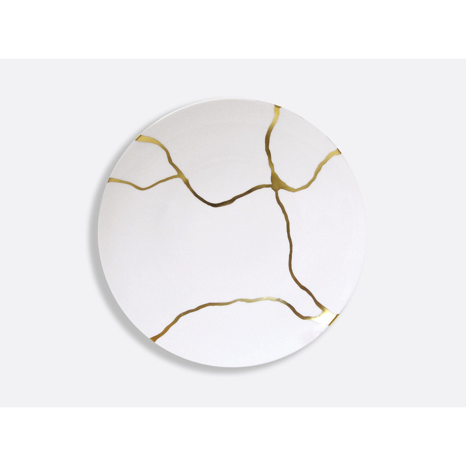 Bernardaud Gift box set of 12 dinner plates (serie 1 et serie 2), Limoges porcelain, Kintsugi - Sarkis collection, detail view