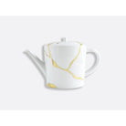 Bernardaud Hot beverage server 34 oz, Limoges porcelain, Kintsugi - Sarkis collection, on a white background