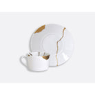 Bernardaud Gift boxed set of 2 assorted breakfast cups and saucers 8.5 oz, Limoges porcelain, Kintsugi - Sarkis JP collection, detail view