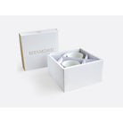 Bernardaud Gift boxed set of 2 assorted breakfast cups and saucers 8.5 oz, Limoges porcelain, Kintsugi - Sarkis JP collection, detail view
