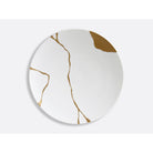 Bernardaud Large coupe 14.2", Limoges porcelain, Kintsugi - Sarkis collection, on a white background