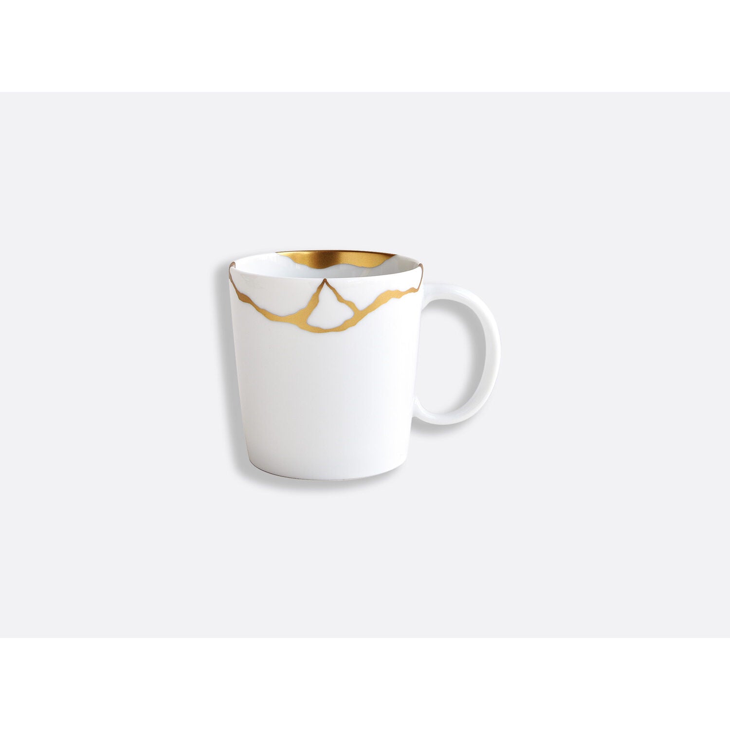 Bernardaud Mug 9 oz, Limoges porcelain, Kintsugi - Sarkis collection, on a white background