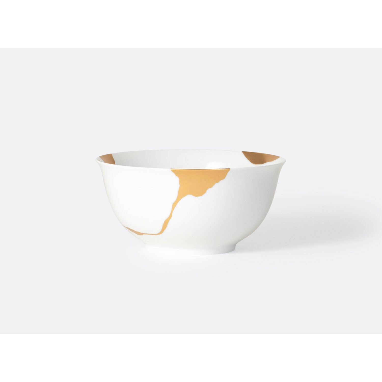 Bernardaud Noodle bowl 17 oz, Limoges porcelain, Kintsugi - Sarkis collection, on a white background
