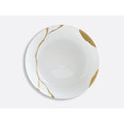 Bernardaud Open vegetable bowl 9.6", Limoges porcelain, Kintsugi - Sarkis collection, on a white background