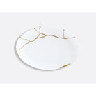 Bernardaud Oval platter 15", Limoges porcelain, Kintsugi - Sarkis collection, on a white background