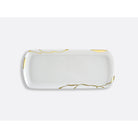 Bernardaud Rectangular cake platter 15", Limoges porcelain, Kintsugi - Sarkis collection, on a white background