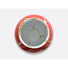 Bernardaud Red large vase H. 22.4", Limoges porcelain, Kintsugi - Sarkis collection, detail view