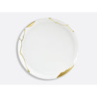 Bernardaud Round tart platter 13", Limoges porcelain, Kintsugi - Sarkis collection, on a white background