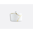 Bernardaud Sugar bowl 5 oz, Limoges porcelain, Kintsugi - Sarkis collection, on a white background