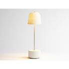 Bernardaud Blanc Mat, Limoges porcelain, LED Lamp collection, on a white background
