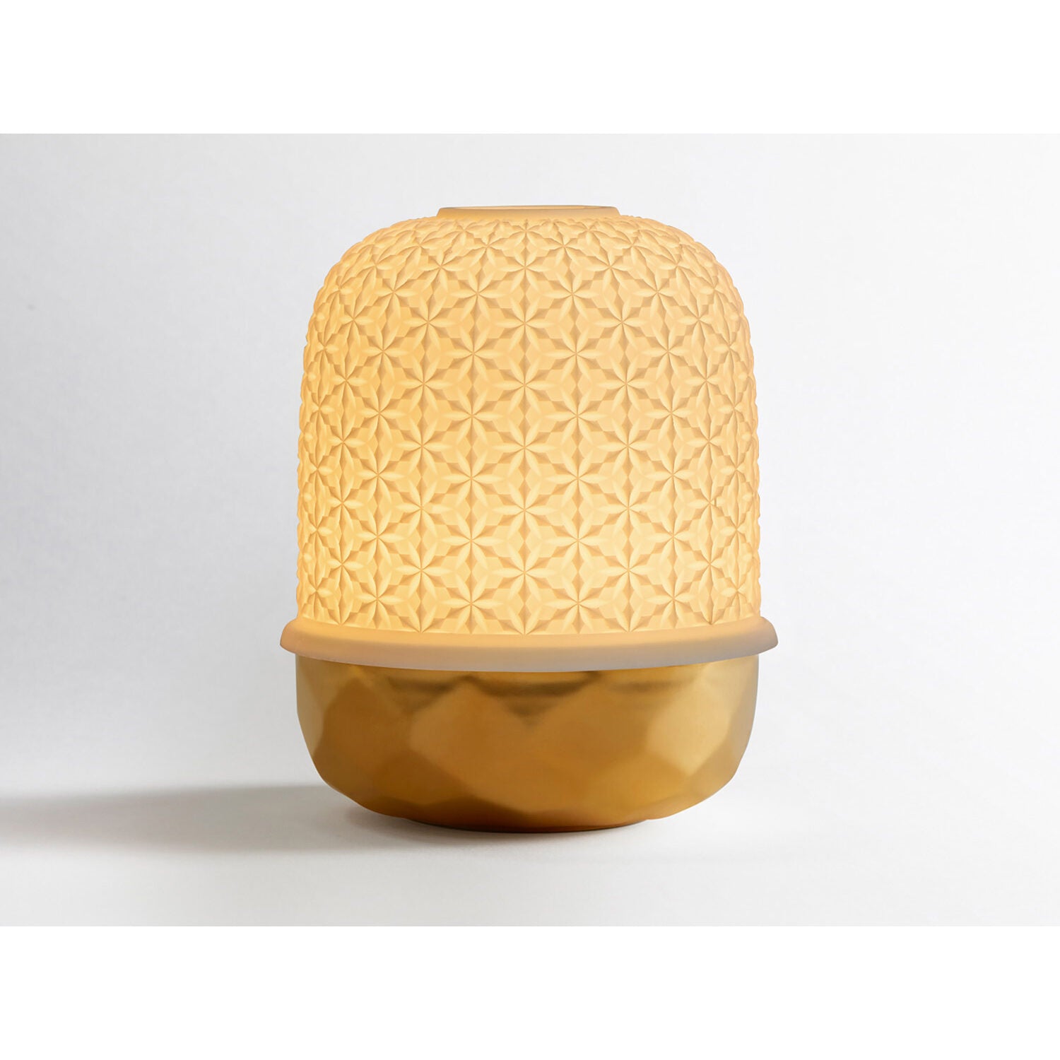 Bernardaud Badiane Or, Limoges porcelain, LED Lampion collection, on a white background