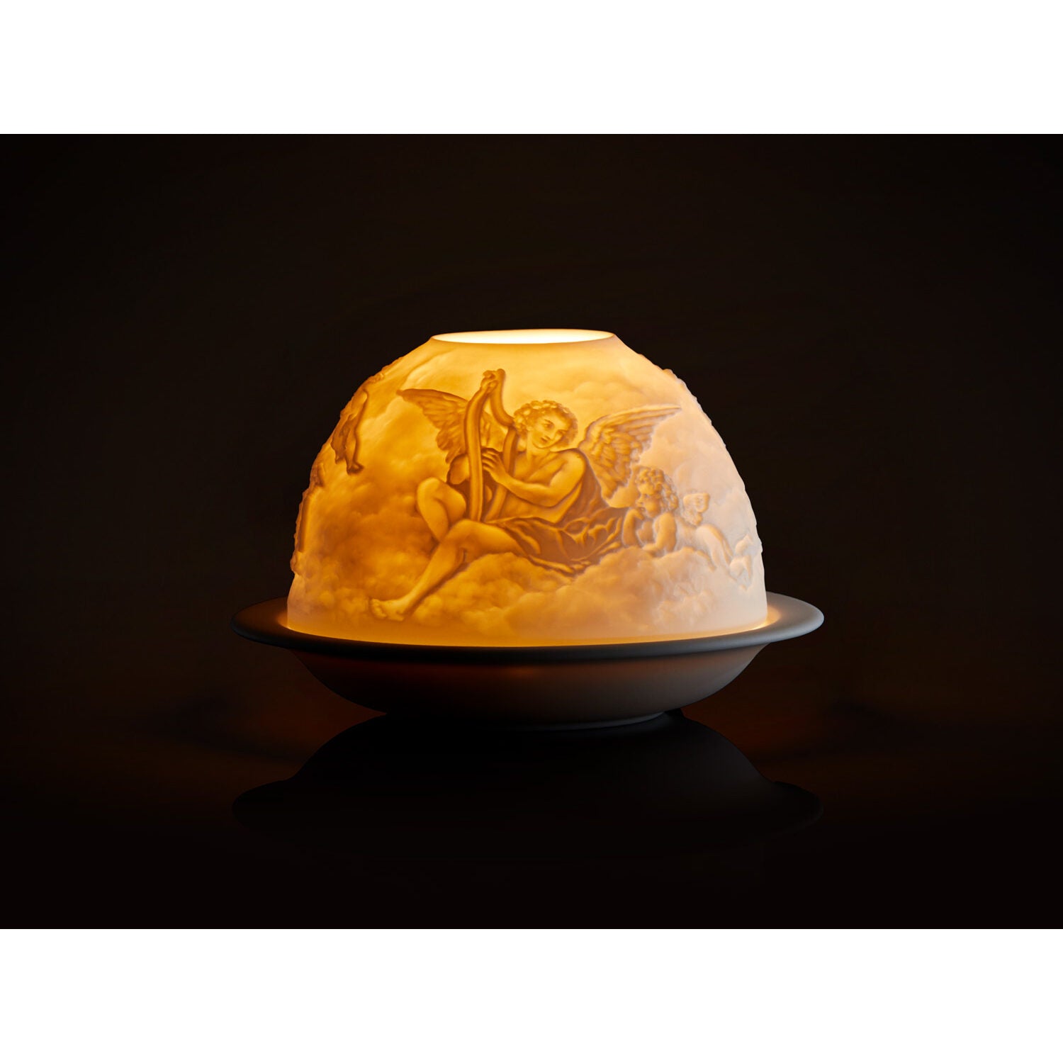 Bernardaud Angels Led, Limoges porcelain, LED Votivelights collection, detail view