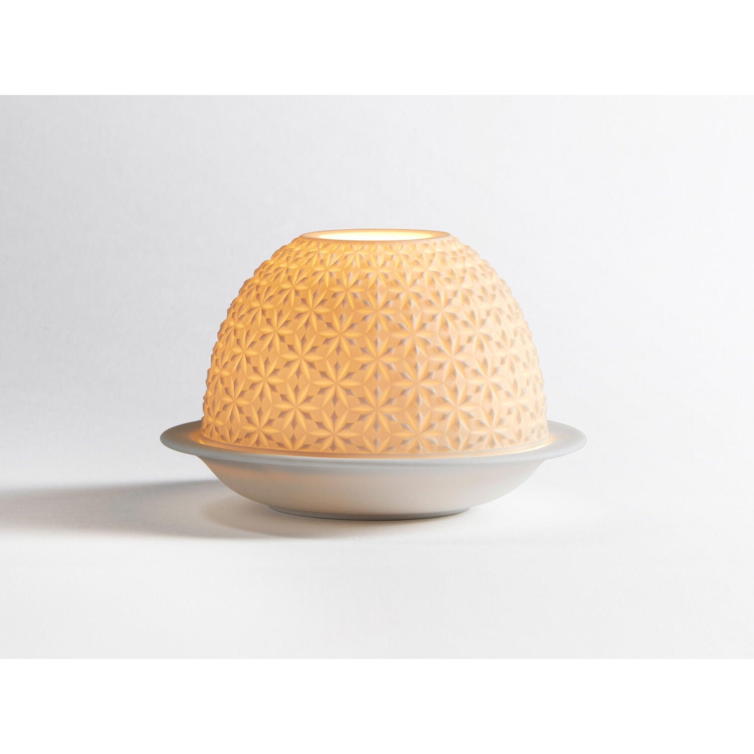 Bernardaud Badiane Led, Limoges porcelain, LED Votivelights collection, on a white background