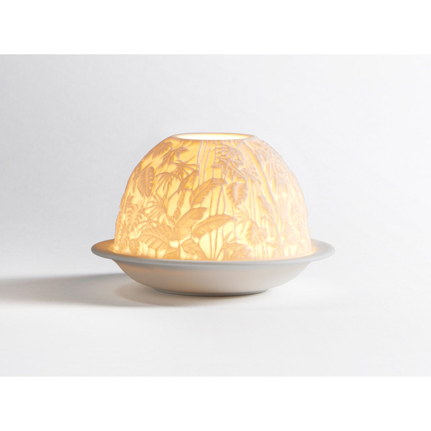 Bernardaud Borneo Led, Limoges porcelain, LED Votivelights collection, on a white background