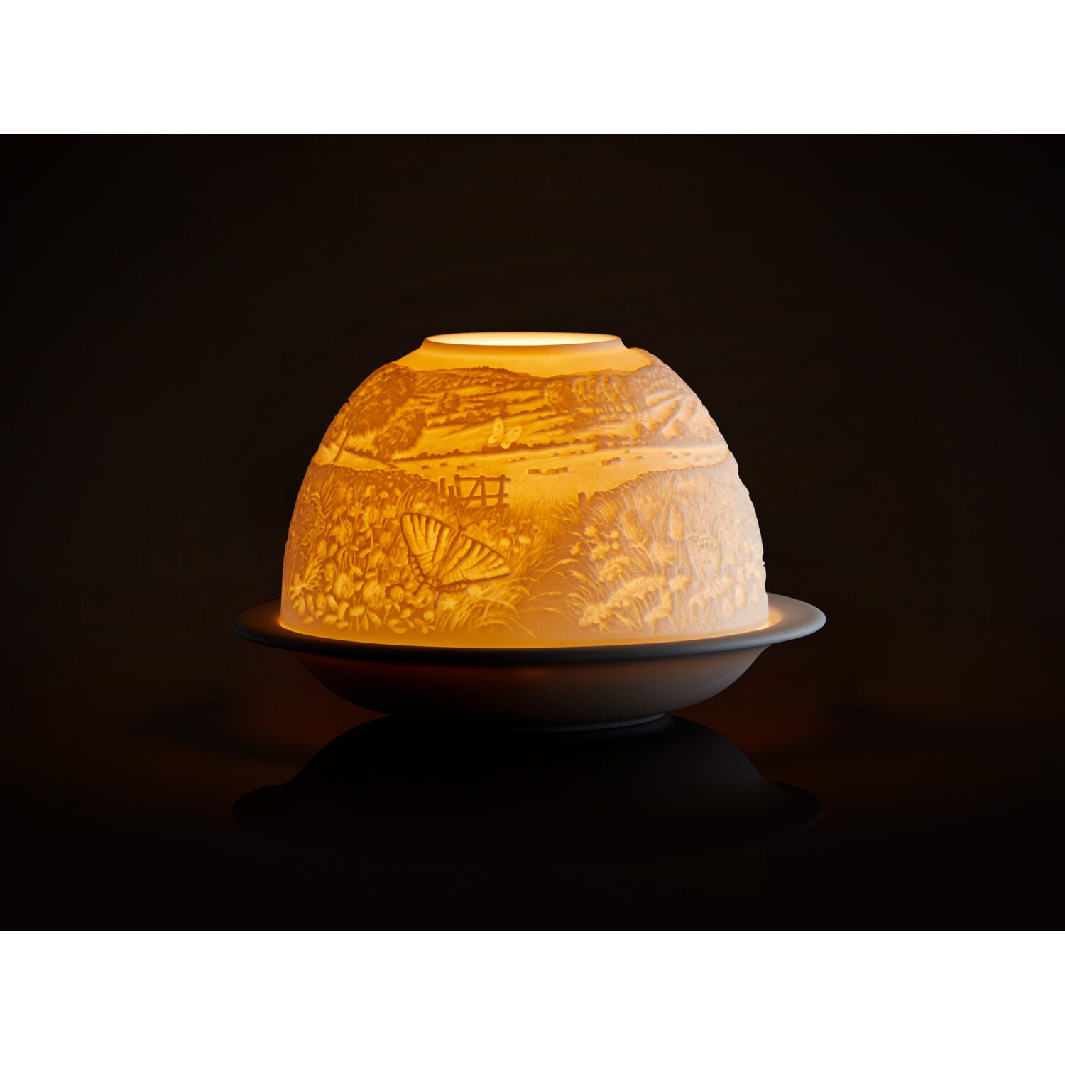 Bernardaud Butterflies Led, Limoges porcelain, LED Votivelights collection, detail view