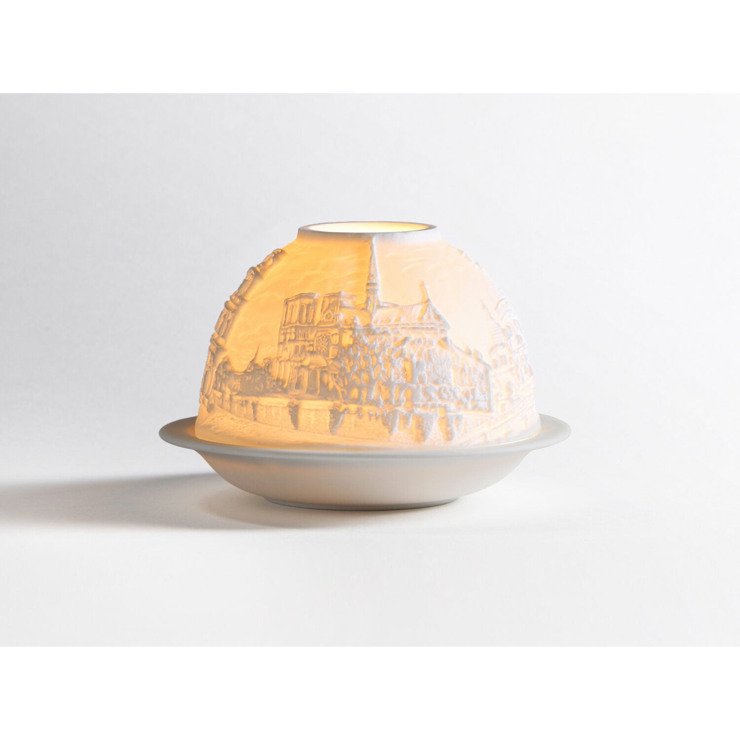 Bernardaud Churches of Paris Led, Limoges porcelain, LED Votivelights collection, detail view