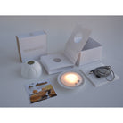 Bernardaud Daisies Led, Limoges porcelain, LED Votivelights collection, detail view