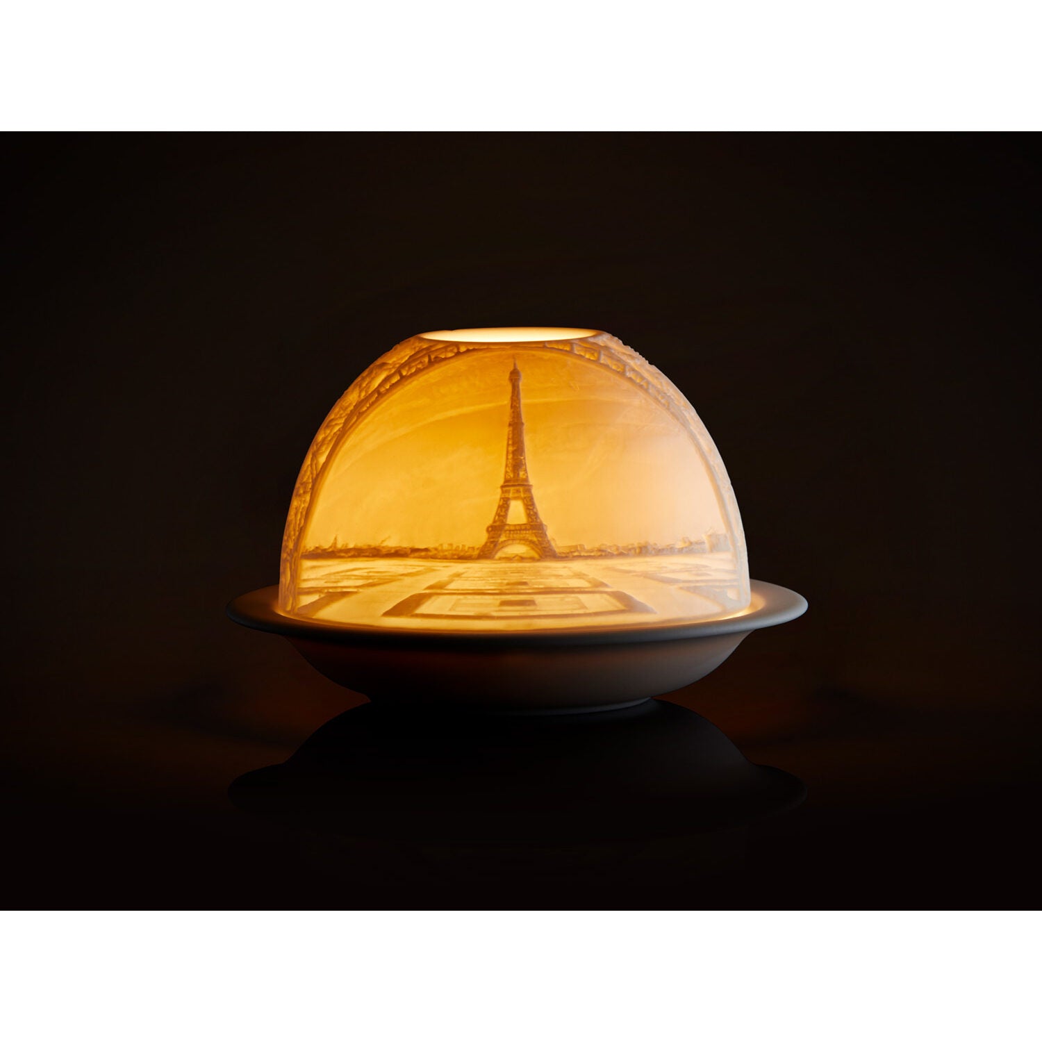 Bernardaud La Tour Eiffel Led, Limoges porcelain, LED Votivelights collection, detail view